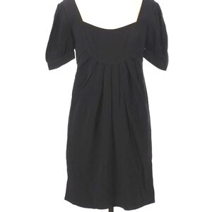 🖤 Temperley London Petite Robe Noir Black Puff Sleeve Silk-Lined Mini Dress | 1